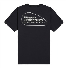 T-SHIRT TRIUMPH REFUEL BLACK TEE - MTSS25106