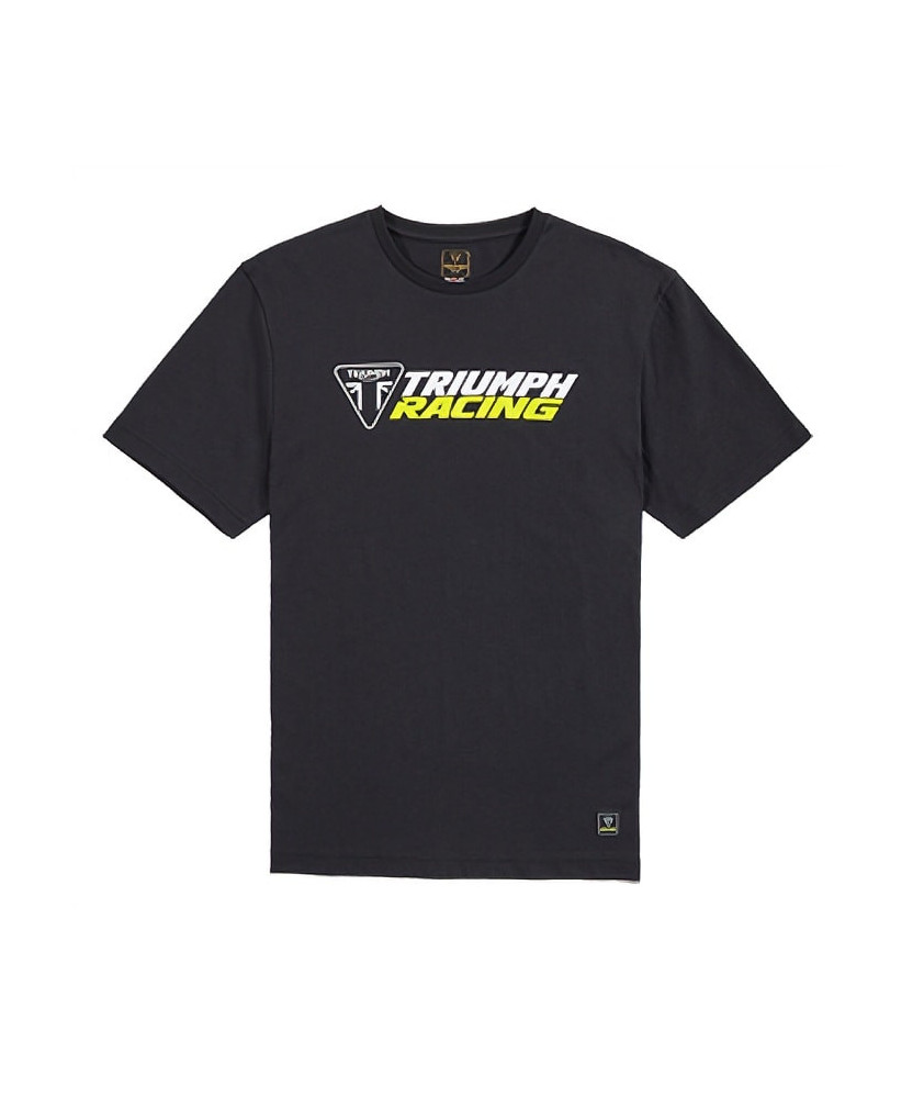 T-SHIRT TRIUMPH RACING TEE BLACK - MTSS25117
