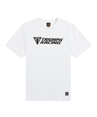 T-SHIRT TRIUMPH RACING TEE WHITE - MTSS25118
