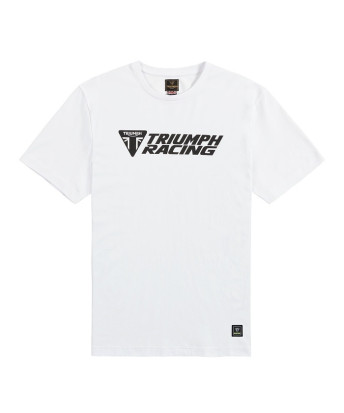 T-SHIRT TRIUMPH RACING TEE WHITE - MTSS25118
