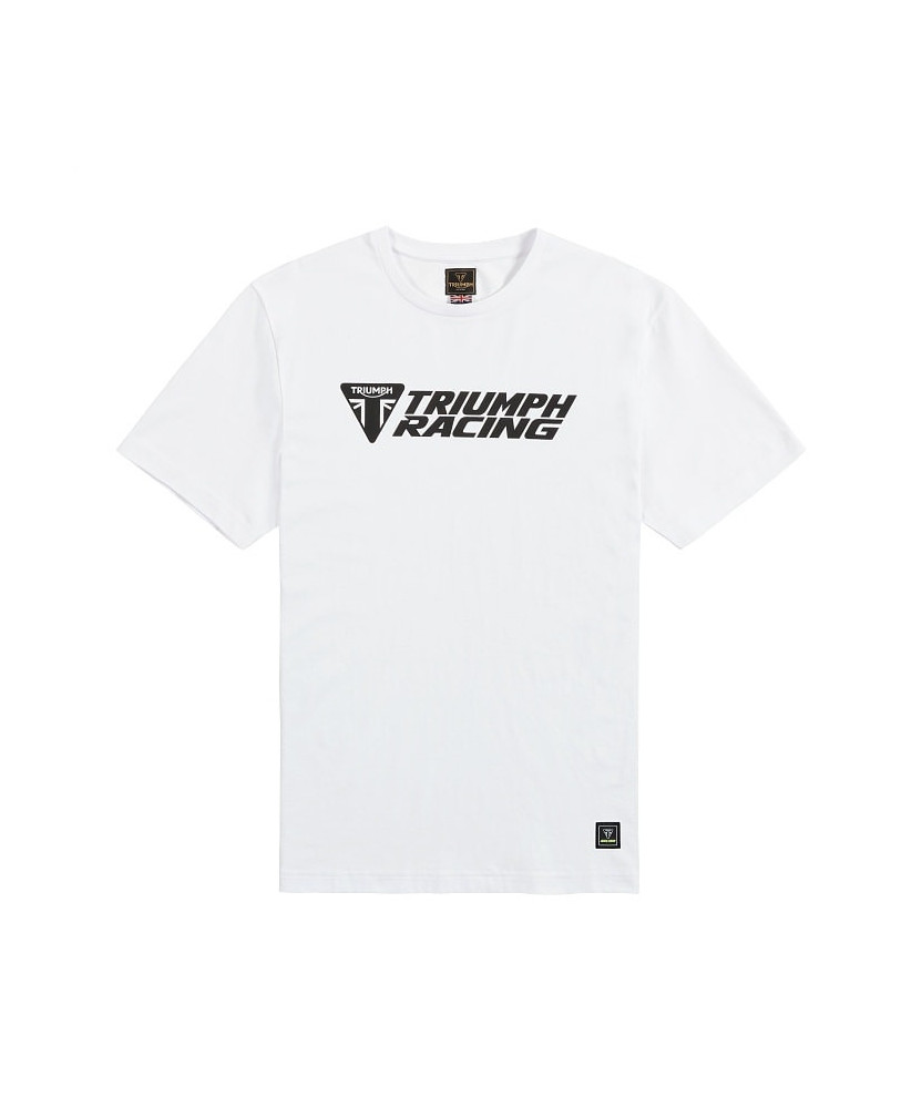 T-SHIRT TRIUMPH RACING TEE WHITE - MTSS25118