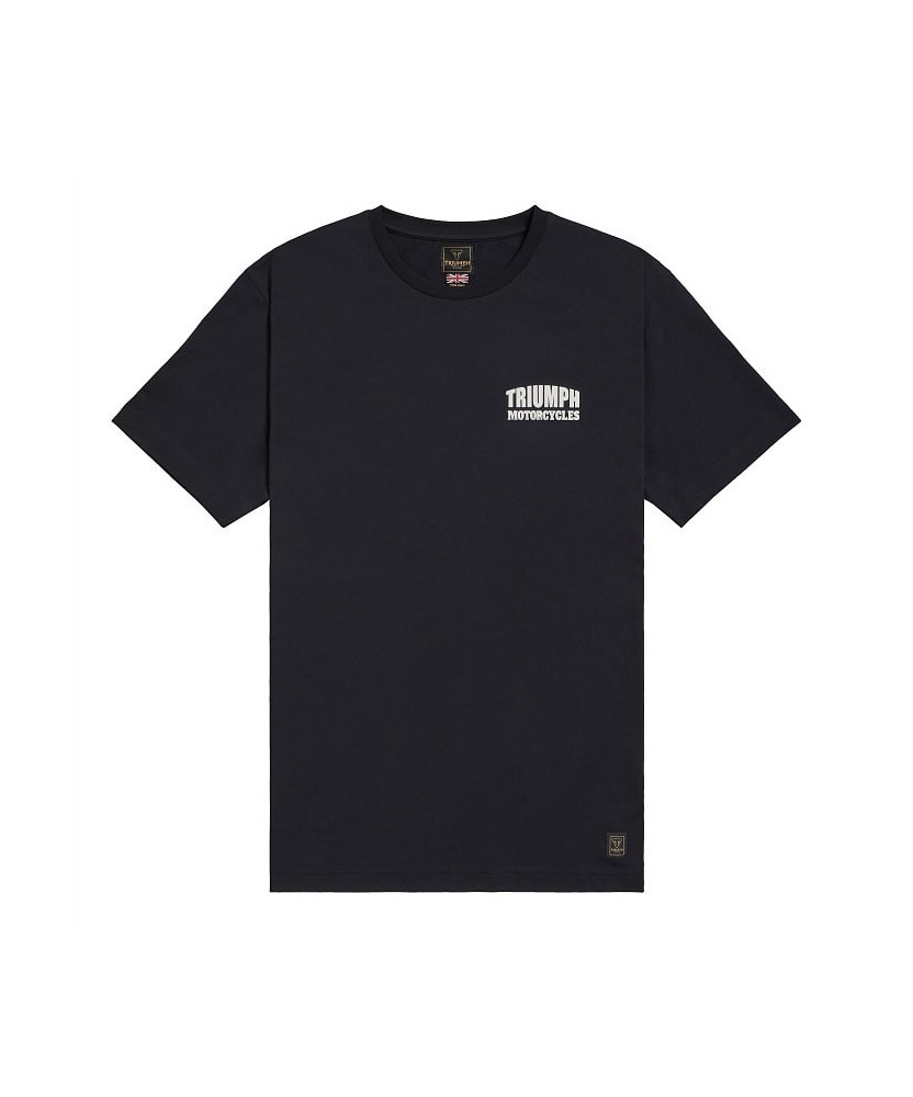 T-SHIRT TRIUMPH PIT STOP BLACK TOP - MTSS25129