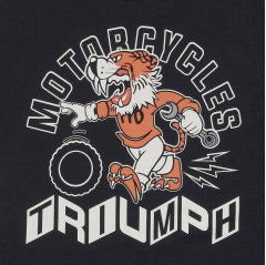 T-SHIRT TRIUMPH PIT STOP BLACK TOP - MTSS25129