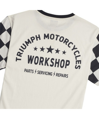 T-SHIRT TRIUMPH SS CHECKERBOARD TEE - MTSS24116