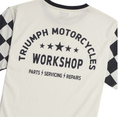 T-SHIRT TRIUMPH SS CHECKERBOARD TEE - MTSS24116