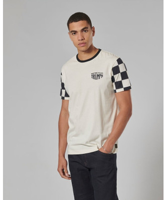 T-SHIRT TRIUMPH SS CHECKERBOARD TEE - MTSS24116