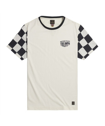 T-SHIRT TRIUMPH SS CHECKERBOARD TEE - MTSS24116
