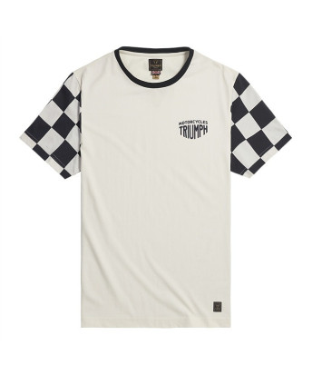 T-SHIRT TRIUMPH SS CHECKERBOARD TEE - MTSS24116