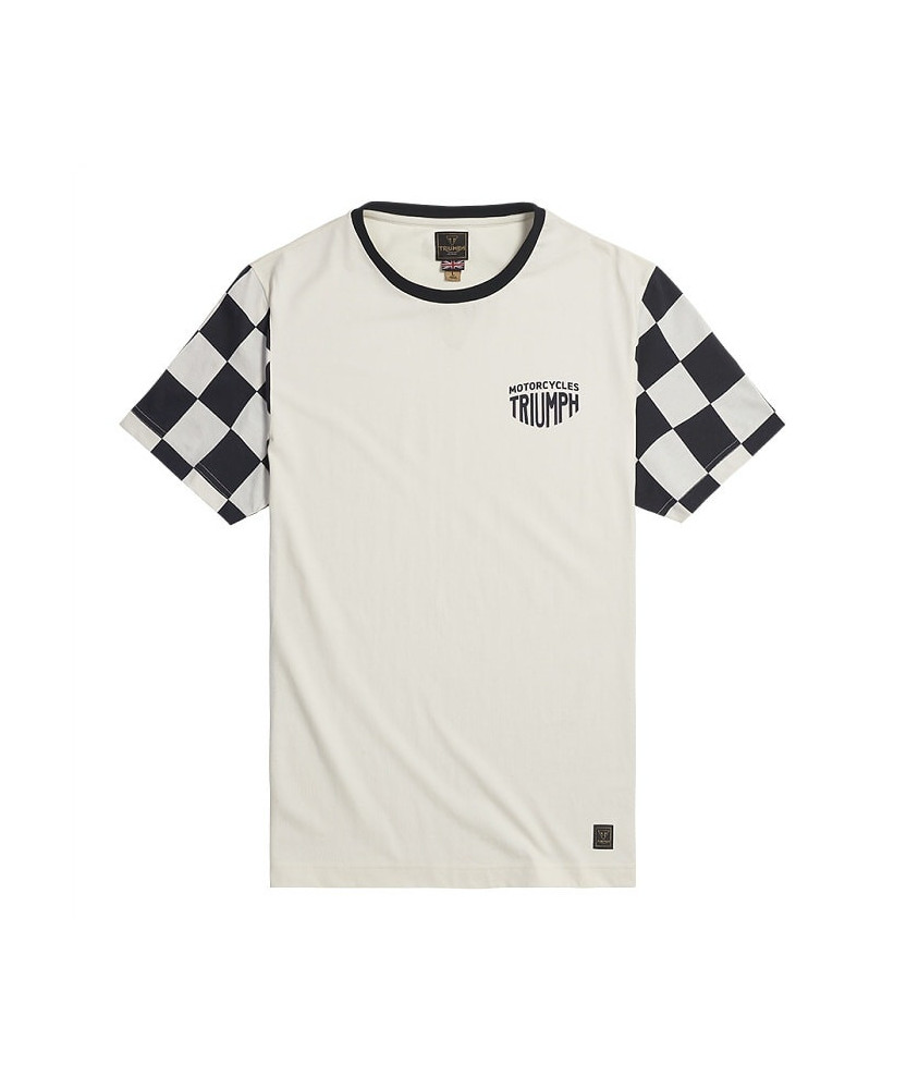 T-SHIRT TRIUMPH SS CHECKERBOARD TEE - MTSS24116