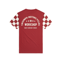 T-SHIRT TRIUMPH CHECKERBOARD SS TEE-R/BNE - MTSS24132