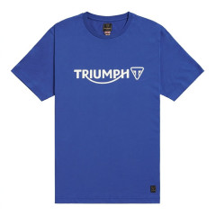 T-SHIRT TRIUMPH CARTMEL BLUE TEE - MTSS25100