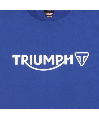 T-SHIRT TRIUMPH CARTMEL BLUE TEE - MTSS25100