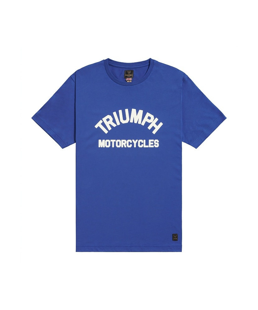 T-SHIRT TRIUMPH BURNHAM BLUE TEE - MTSS25101