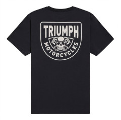 T-SHIRT TRIUMPH PISTON RICH BLACK TEE - MTSS25104