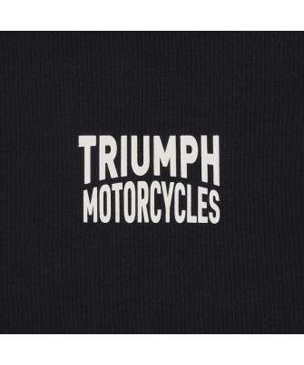 T-SHIRT TRIUMPH PISTON RICH BLACK TEE - MTSS25104