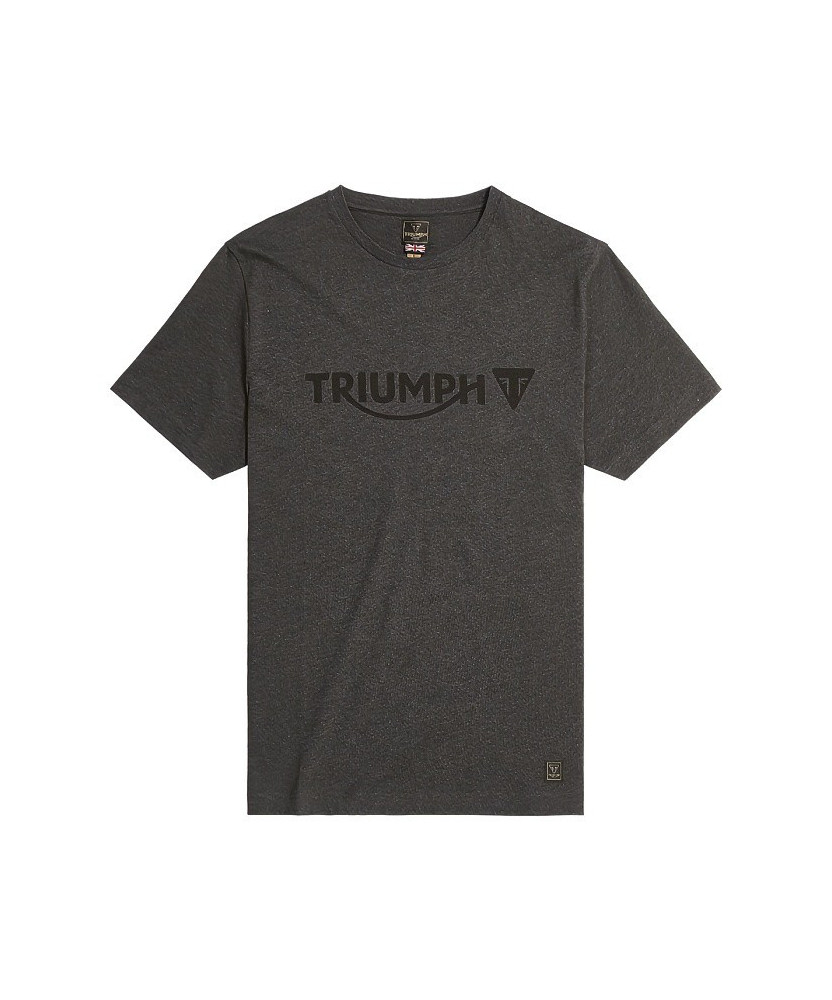 T-SHIRT TRIUMPH CARTMEL TEE-BLK MARL/BLK - MTSS24104