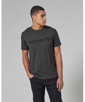 T-SHIRT TRIUMPH CARTMEL TEE-BLK MARL/BLK - MTSS24104