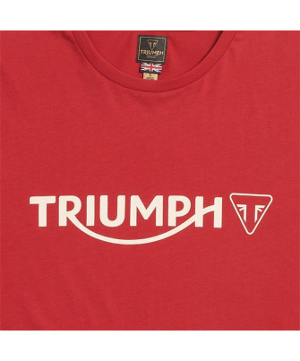 T-SHIRT TRIUMPH CARTMEL TEE-RED/BONE - MTSS24105