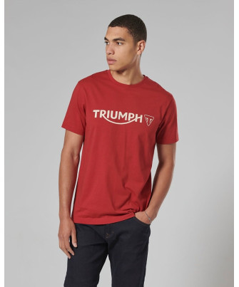 T-SHIRT TRIUMPH CARTMEL TEE-RED/BONE - MTSS24105