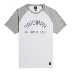 T-SHIRT TRIUMPH CREW NK RAGLAN TEE-WHT/GM - MTSS24112