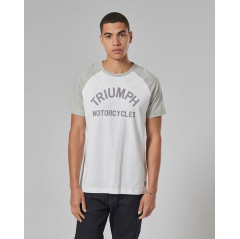 T-SHIRT TRIUMPH CREW NK RAGLAN TEE-WHT/GM - MTSS24112