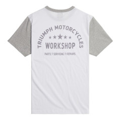 T-SHIRT TRIUMPH FENLAND TEE WHITE/GREY - MTSS24113