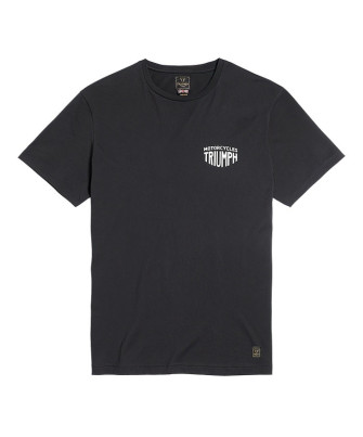 T-SHIRT TRIUMPH WORKSHOP BLACK CREW TEE - MTSS22022