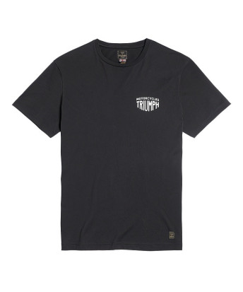 T-SHIRT TRIUMPH WORKSHOP BLACK CREW TEE - MTSS22022