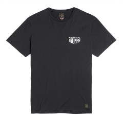 T-SHIRT TRIUMPH WORKSHOP BLACK CREW TEE - MTSS22022