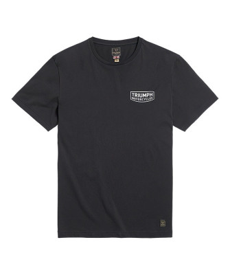 T-SHIRT TRIUMPH CUSTOM BLACK CREW NECK TEE - MTSS22024