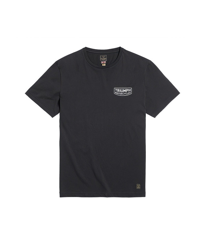 T-SHIRT TRIUMPH CUSTOM BLACK CREW NECK TEE - MTSS22024
