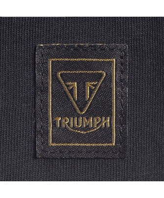 T-SHIRT TRIUMPH CUSTOM BLACK CREW NECK TEE - MTSS22024