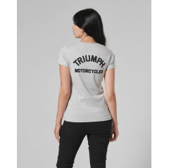 T-SHIRT TRIUMPH SYDNEY LDS GREY/BLACK TEE - MTSS22014