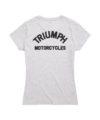 T-SHIRT TRIUMPH SYDNEY LDS GREY/BLACK TEE - MTSS22014