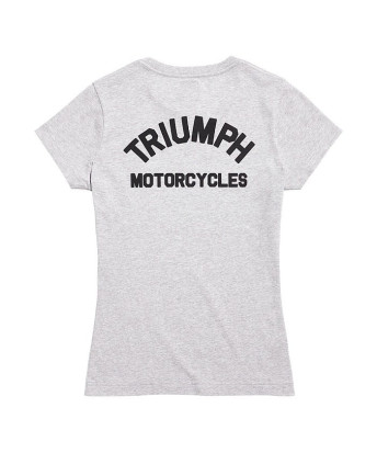 T-SHIRT TRIUMPH SYDNEY LDS GREY/BLACK TEE - MTSS22014