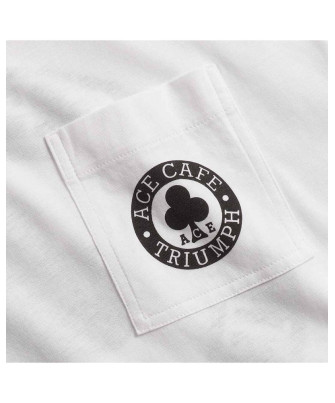 T-SHIRT TRIUMPH ACE POCKET TEE WHITE - MTSS23802