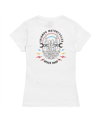 T-SHIRT TRIUMPH RAD LDS WHITE/MULTI TEE - MTSS2330