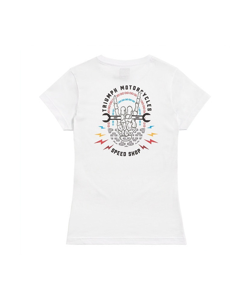 T-SHIRT TRIUMPH RAD LDS WHITE/MULTI TEE - MTSS2330