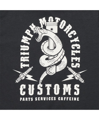 T-SHIRT TRIUMPH SNAKE PITT LDS BLK/BNE - MTSS2327