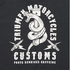 T-SHIRT TRIUMPH SNAKE PITT LDS BLK/BNE - MTSS2327