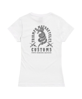 T-SHIRT TRIUMPH SNAKE PITT LDS WHT/GRY - MTSS2326