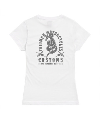 T-SHIRT TRIUMPH SNAKE PITT LDS WHT/GRY - MTSS2326