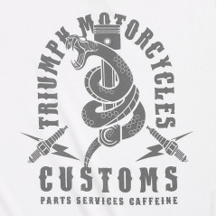 T-SHIRT TRIUMPH SNAKE PITT LDS WHT/GRY - MTSS2326