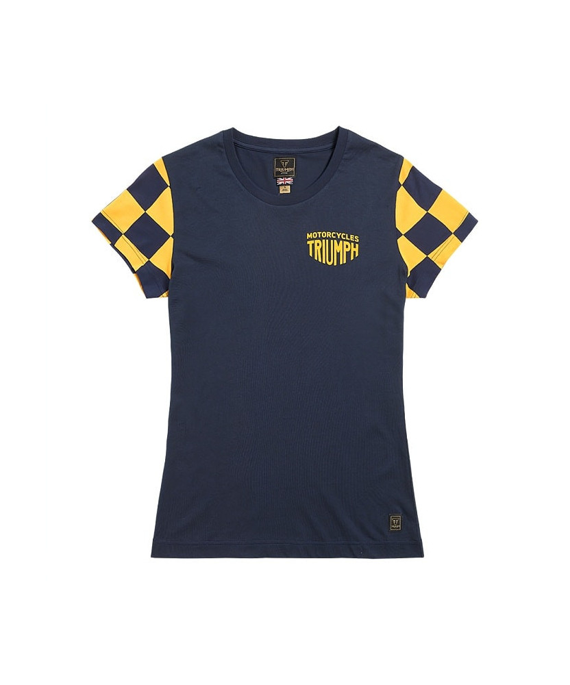 T-SHIRT TRIUMPH MARIE LDS NAVY/YLLW TEE - MTSS2321