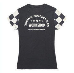 T-SHIRT TRIUMPH MARIE LDS BLK/BNE TEE - MTSS2320