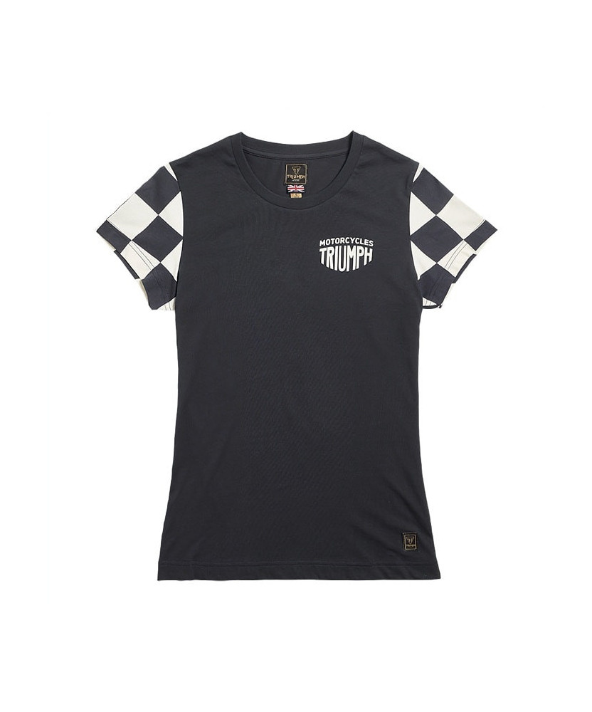 T-SHIRT TRIUMPH MARIE LDS BLK/BNE TEE - MTSS2320