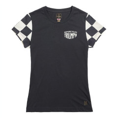 T-SHIRT TRIUMPH MARIE LDS BLK/BNE TEE - MTSS2320