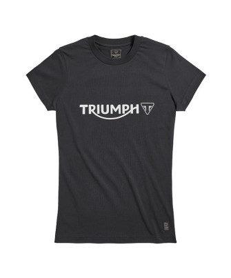 T-SHIRT TRIUMPH MELROSE LDS BLK TEE - MTSS20057