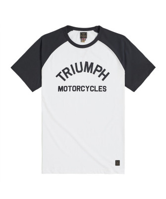 T-SHIRT TRIUMPH SALTERN WHITE/BLACK TEE - MTSS2310