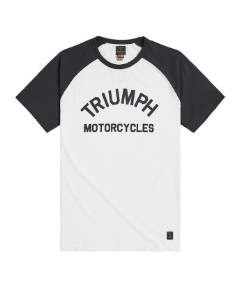 T-SHIRT TRIUMPH SALTERN WHITE/BLACK TEE - MTSS2310